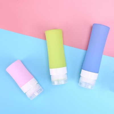 Botol Kemasan Perjalanan Silikon Cair, Tabung Perjalanan Silikon Dengan Logo Kustom