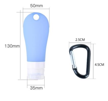 Mini Anti Bocor Perjalanan Silikon Kemasan Botol Guci Membawa Pesawat Ringan