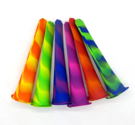 Camo Color Silicone Ice Cube Cetakan 6 Warna Lolly Desain Tahan Lama