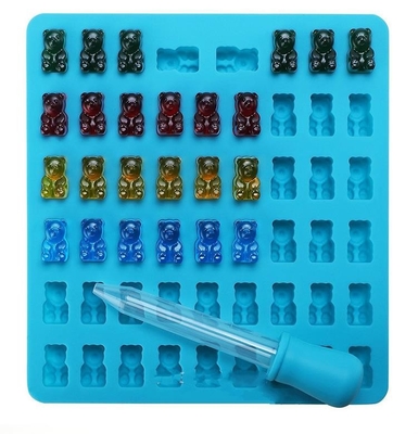 Cetakan Coklat Silikon Permata Gummy, Chocolate Mold Trays Novelty