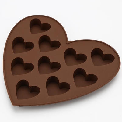 Cetakan Coklat Custom Made Berbentuk Hati -40 ~ 230 ° C Kisaran Suhu