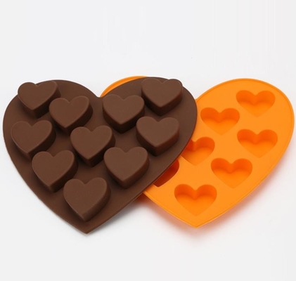 Cetakan Coklat Custom Made Berbentuk Hati -40 ~ 230 ° C Kisaran Suhu