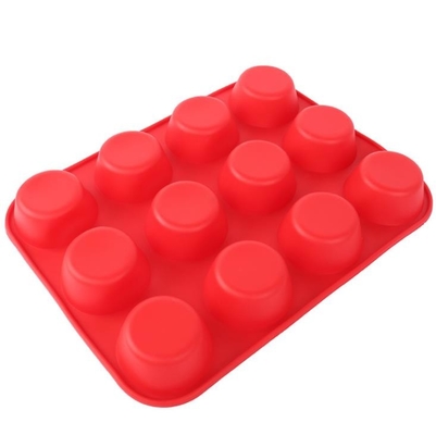 12 Rongga Suhu Tinggi Silikon Cetakan Rilis cepat 165g Berat Bersih Stackable