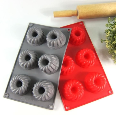 Cetakan Kue Silikon Ringan Deshwasher Non Cacat Dapat Dicuci