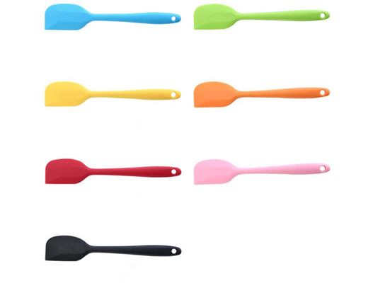 Panjang Tipis Kue Silikon Sendok Spatula Bahan Tidak Berbahaya Panas Tinggi