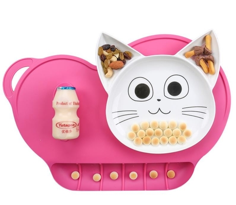 Makan Malam Anak-anak Makan Siang Pad Silikon Produk Anak-anak Cuci Air Dapat Digunakan Kembali