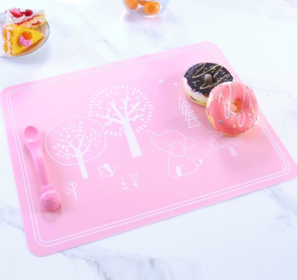 Produk-produk silikon persegi silikon anak-anak, silikon tatakan piring Rollable