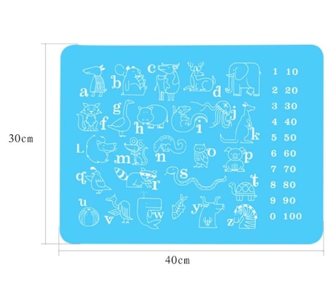 Animal Printing Silicone Kids Product, Kids Silicone Tatakan Untuk Balita