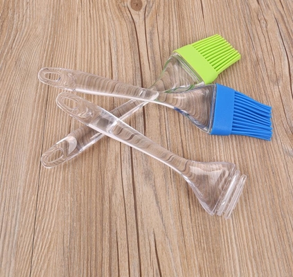 Ukuran XL Transparan plastik menangani Food Grade Silicone Baking Brush Tool