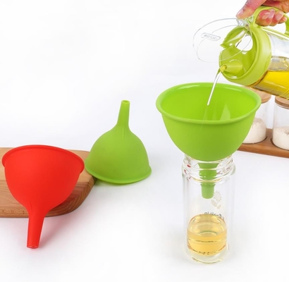 Ukuran besar Corong Food Grade standar Silikon minyak Corong peralatan dapur