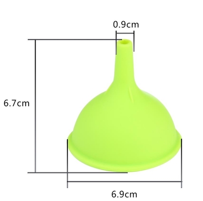 Ukuran Mini Corong Food Grade standar Silikon minyak Corong peralatan dapur