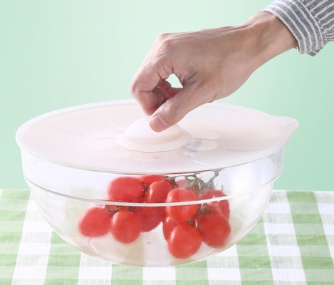 Ukuran besar Food Grade standar Silicone Food Preservation Bowl Tutup penutup