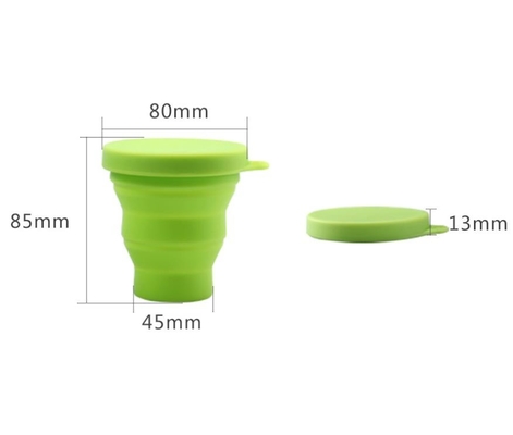 BPA Gratis Food Grade Silicone dilipat Piala lipat untuk di luar ruangan