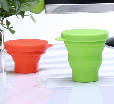 BPA Gratis Food Grade Silicone dilipat Piala lipat untuk di luar ruangan