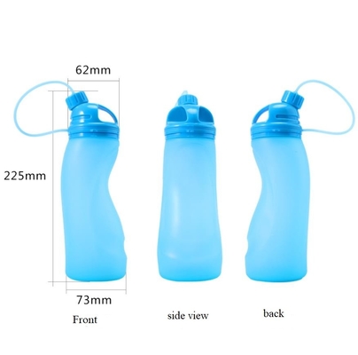BPA Gratis Food Grade olahraga Outdoor Silicone Lipat botol air 500ML