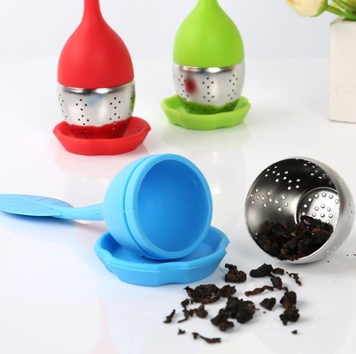 BAP gratis teh infuser Lucu silikon teh infuser daun bentuk FDA silikon