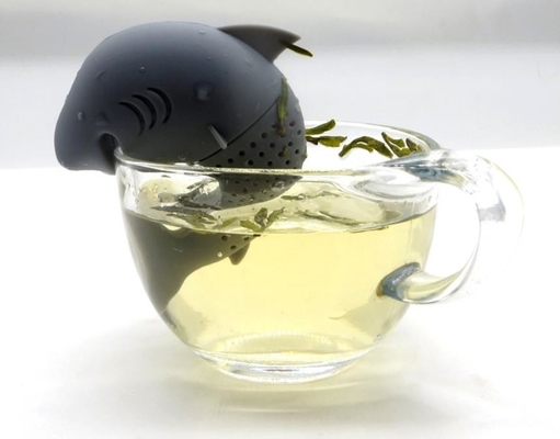 Gaya Hewan Laut Hiu Berbentuk Food Grade Silicone Tea Infuser