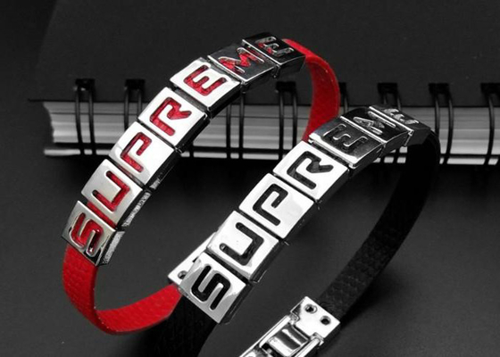 DIY Personalized Pu Kulit Gelang Wristband A-Z Slide Letters Charm