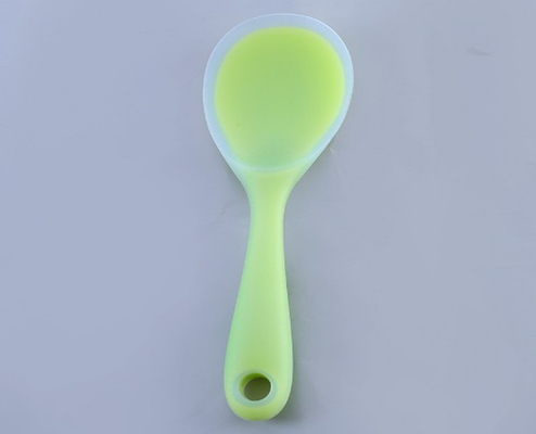 Food Grade Silicone Rice Spoons peralatan dapur dengan warna transparan