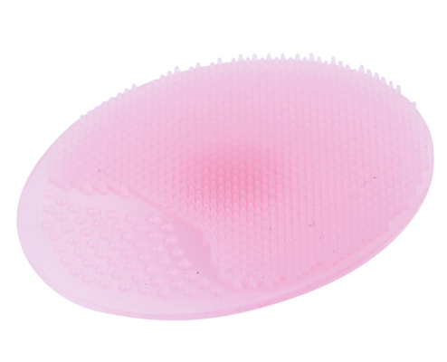 FDA Super Lembut Oval Silikon Sikat Pembersih Wajah Untuk Tubuh Dan Wajah