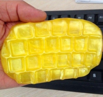 17.5 * 12 cm Colorful Super Clean Slimy Gel Magic Keyboard Membersihkan Senyawa