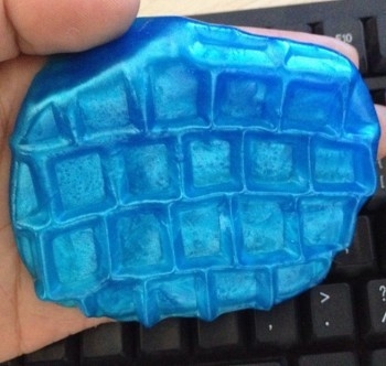 17.5 * 12 cm Colorful Super Clean Slimy Gel Magic Keyboard Membersihkan Senyawa
